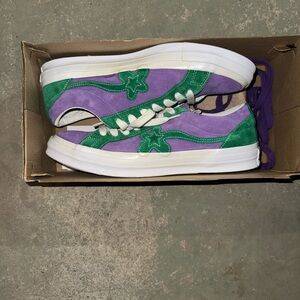 Golf Le Fleur Purple and Green Sneakers